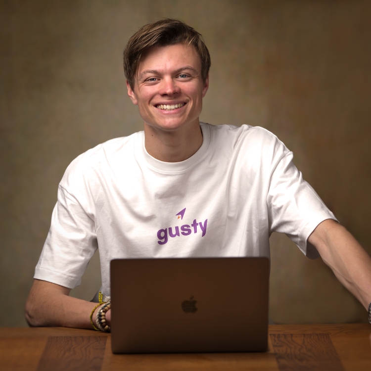 Sacha Van Cauwenbergh de Gusty Studio entrepreneur à Grimbergen